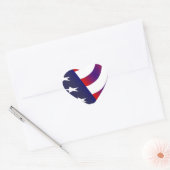 Amerikaanse vlag hart sticker (Envelop)