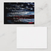 Amerikaanse vlag Hartelijk dank Notitiekaartje (Voorkant / Achterkant)