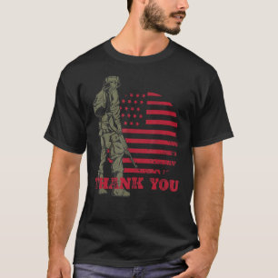 Amerikaanse vlag Hartelijk dank voor veteranen Pro T-shirt