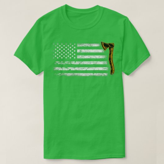 Amerikaanse vlag Hatchet Funny Ax Throw Lover Clas T-shirt (Design voorkant)