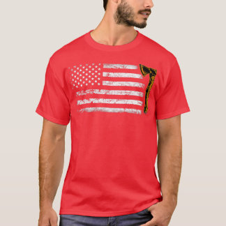 Amerikaanse vlag Hatchet Funny Ax Throw Lover T-shirt