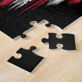 Amerikaanse vlag Heart Autisme Legpuzzel (Zijkant)