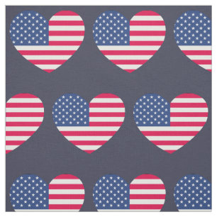 Amerikaanse vlag Heart Patriotic USA Banner Stof