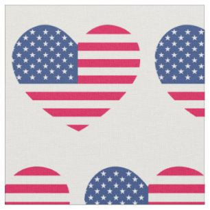 Amerikaanse vlag Heart Patriotic USA Banner Stof