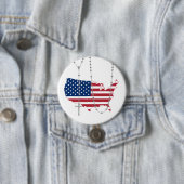 Amerikaanse vlag Heilige Rosary Ronde Button 7,6 Cm (In situ)