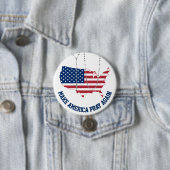 Amerikaanse vlag Heilige Rosary Ronde Button 7,6 Cm (In situ)