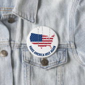 Amerikaanse vlag Heilige Rosary Ronde Button 7,6 Cm (In situ)