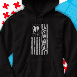 Amerikaanse vlag held hart verpleegkundige waarder hoodie