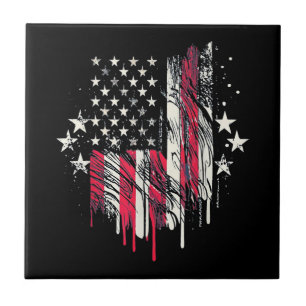 Amerikaanse Vlag Heren VS Peuter Amerikaanse Vlag Tegeltje