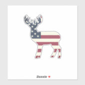 Amerikaanse vlag hert silhouet vinyl auto sticker (Vel)