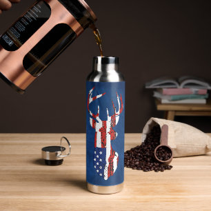 Amerikaanse Vlag Herten Waterfles