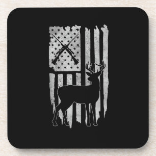 Amerikaanse Vlag Hertenjacht Patriottische Jager H Bier Onderzetter