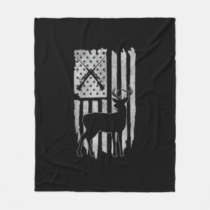 Amerikaanse Vlag Hertenjacht Patriottische Jager M Fleece Deken