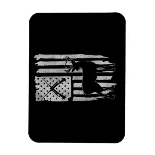 Amerikaanse Vlag Hertenjacht Patriottische Jager M Magneet