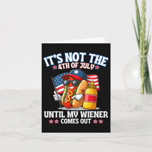 Amerikaanse vlag Het is niet de 4e juli tot mijn w Kaart