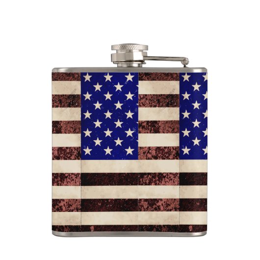 Amerikaanse  vlag heupfles (Achterkant)
