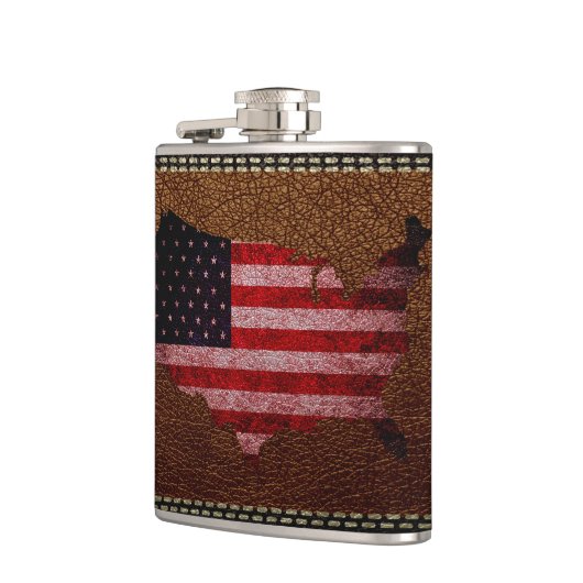 Amerikaanse vlag heupfles (Links)