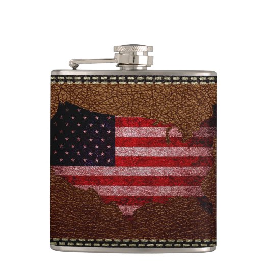 Amerikaanse vlag heupfles (Voorkant)