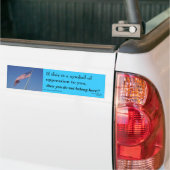 Amerikaanse vlag hier bumpersticker (Op Truck)