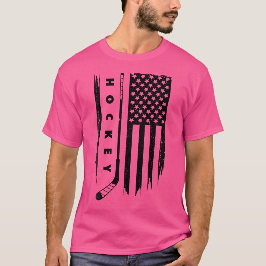 Amerikaanse vlag Hockey Apparel Hockey T-shirt (Voorkant)