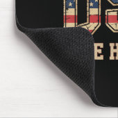 Amerikaanse Vlag Hockey Muismat (Hoek)