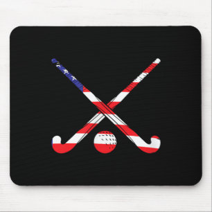 Amerikaanse Vlag Hockey Patriot Usa Sporten Spelen Muismat