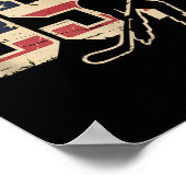 Amerikaanse Vlag Hockey Poster (Hoek)