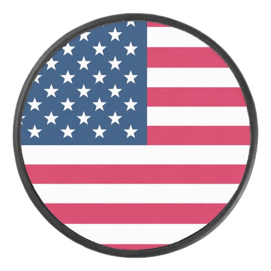 Amerikaanse vlag hockey puck (Voorkant)