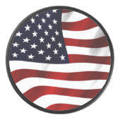 Amerikaanse vlag hockey puck (Voorkant)