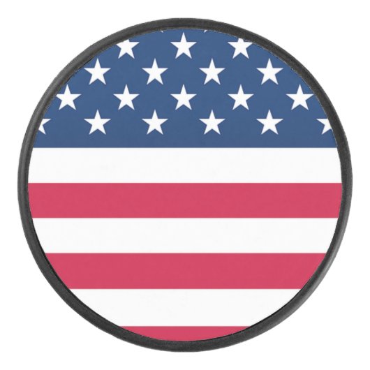 Amerikaanse vlag Hockey Puck Patriotic (Voorkant)