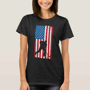 Amerikaanse vlag Hockey T-shirt