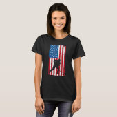 Amerikaanse vlag Hockey T-shirt (Voorkant volledig)