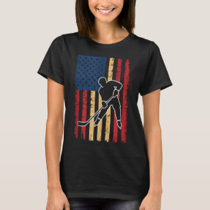 Amerikaanse Vlag Hockey T-shirt