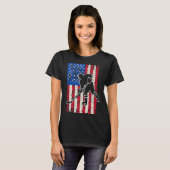 Amerikaanse Vlag Hockey T-shirt (Voorkant volledig)