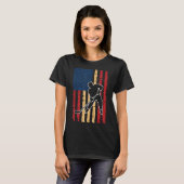 Amerikaanse Vlag Hockey T-shirt (Voorkant volledig)