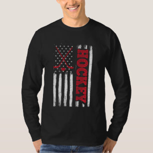 Amerikaanse vlag Hockey Usa Patriotic I Hockey T-shirt