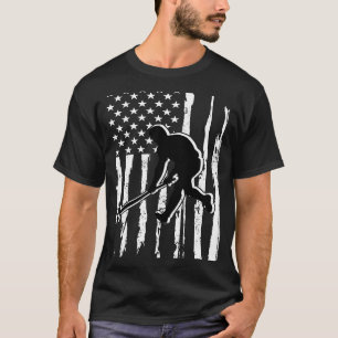 Amerikaanse vlag Hockey USA Patriotic Ice Hockey 4 T-shirt