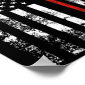 Amerikaanse vlag Hockey USA Patriotic Poster (Hoek)