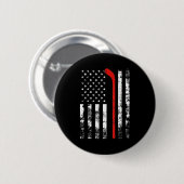 Amerikaanse vlag Hockey USA Patriotic Ronde Button 5,7 Cm (Voorkant /achterkant)