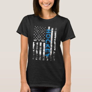 Amerikaanse vlag Hockey USA Patriotic T-shirt