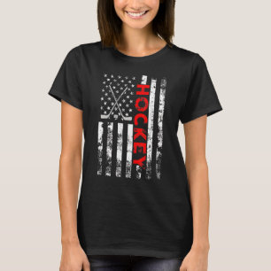 Amerikaanse vlag Hockey Usa Patriotic T-shirt
