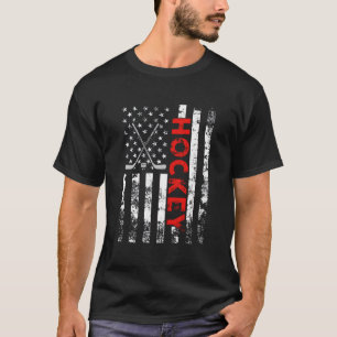 Amerikaanse Vlag Hockey Usa Patriottisch T-shirt