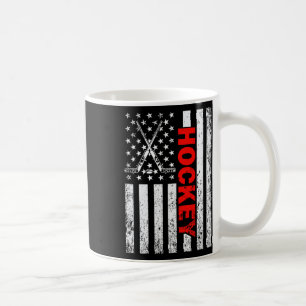 Amerikaanse Vlag Hockey Usa Patriottisch Voor Vrou Koffiemok