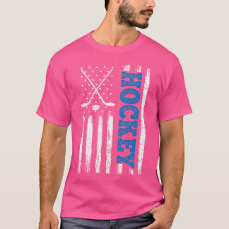 Amerikaanse vlag Hockey USA Patriottische Hockey l T-shirt