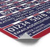 Amerikaanse vlag, hockeykamp Adverteren Poster (Hoek)