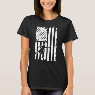 Amerikaanse vlag Hoefijzer Throwing Hoefijzer Pitc T-shirt