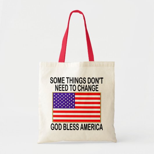 Amerikaanse vlag hoeft niet te worden gewijzigd tote bag (Voorkant)