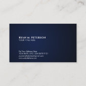 Amerikaanse vlag | Hoek | Donkerblauwe achtergrond Visitekaartje (Achterkant)