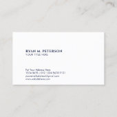 Amerikaanse vlag | Hoek | Witte achtergrond Visitekaartje (Achterkant)