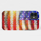 Amerikaanse vlag Hoesje van mousserend bezaaid (Achterkant (horizontaal))